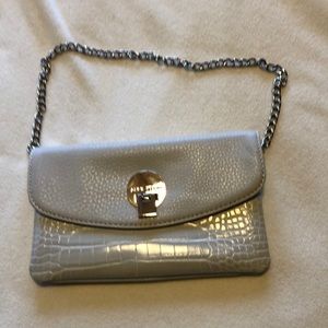 Clutch purse gray